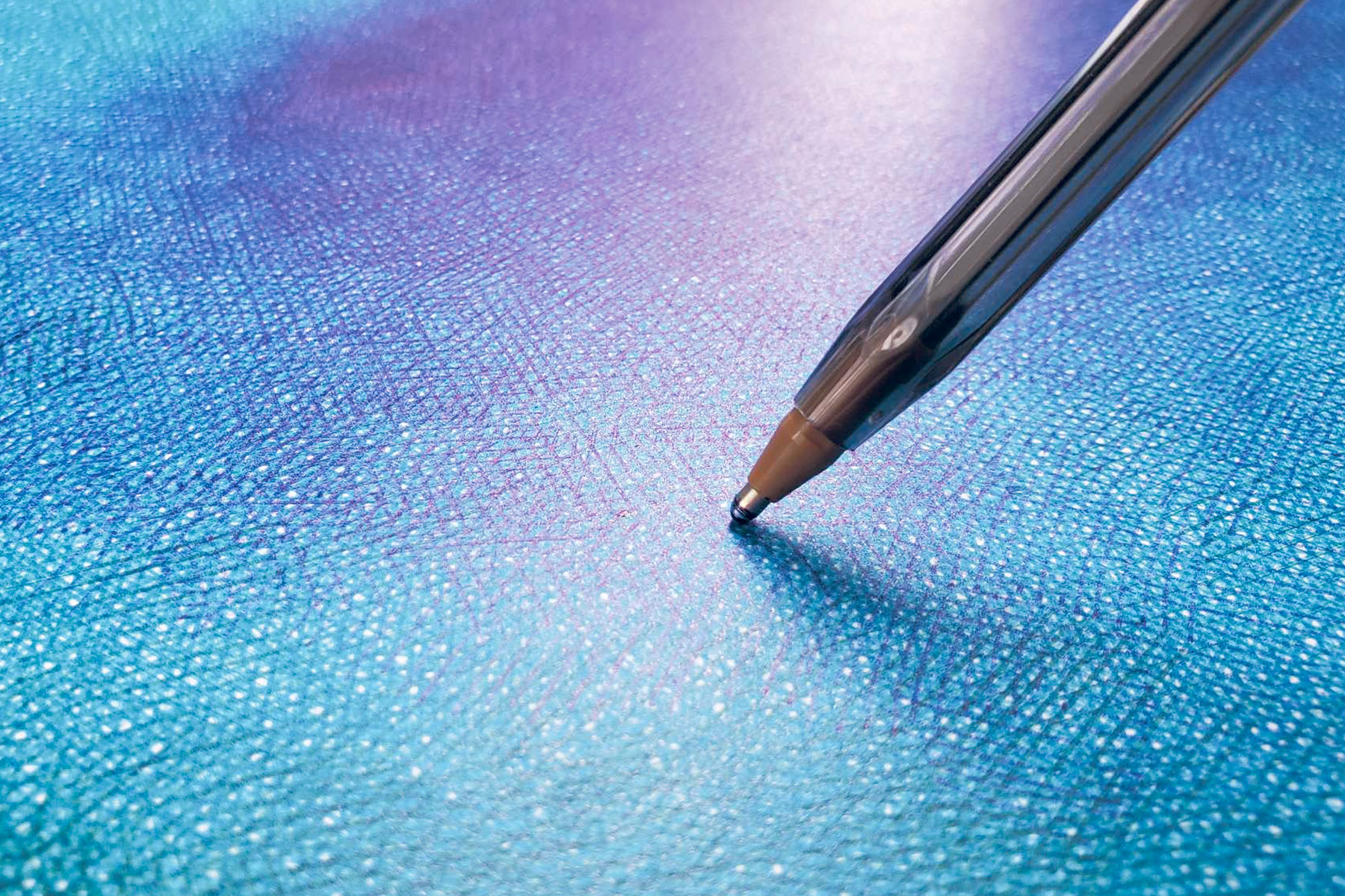 Source IX, 2024 – BIC ballpoint pens on paper – 50x70 cm - Inès de Chefdebien