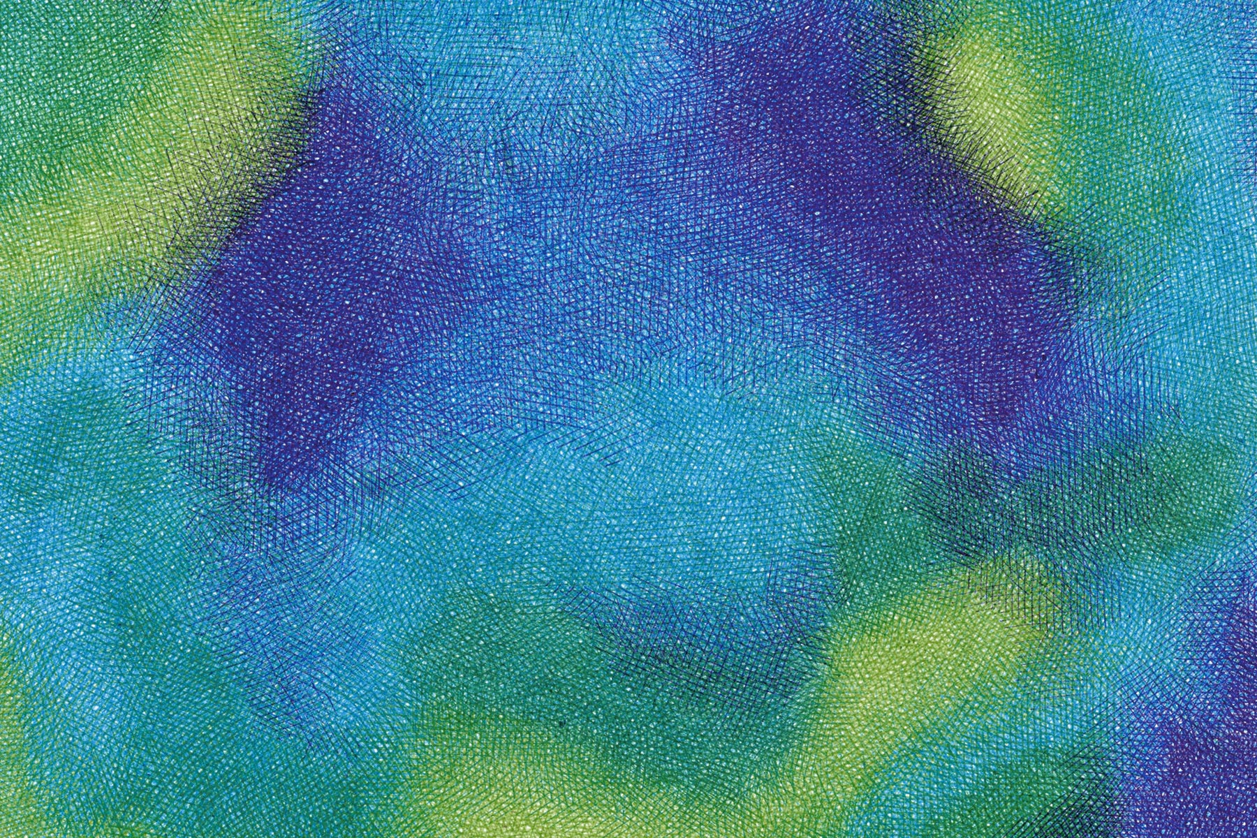 Source V, 2024 – BIC ballpoint pens on paper – 21x28 cm - Inès de Chefdebien