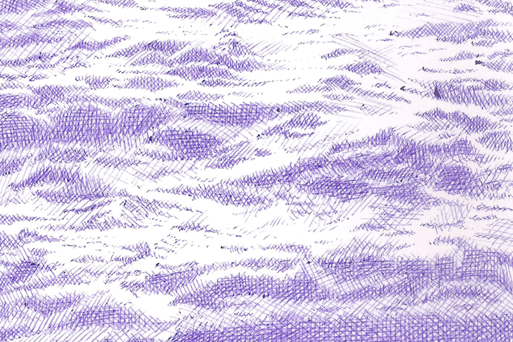 Waters V, 2022 – BIC ballpoint pen on paper – 7x11 cm - Inès de Chefdebien