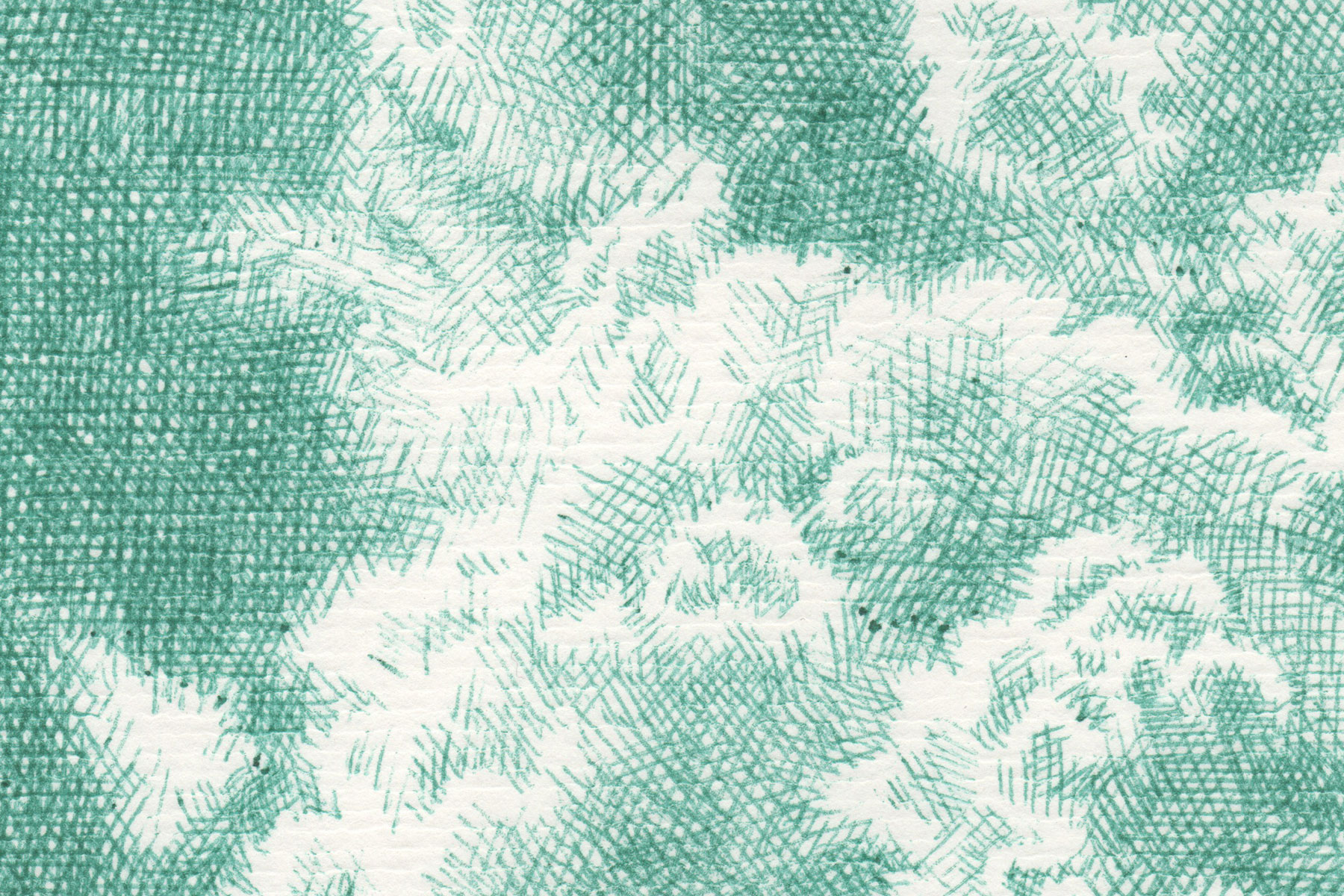 Nuages XX, 2022 – BIC ballpoint pen on paper – 30x24 cm - Inès de Chefdebien
